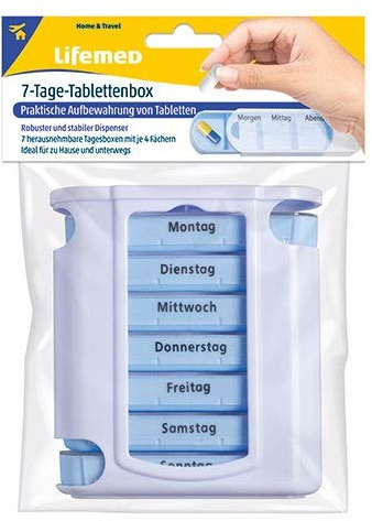 Pillendose 7 Tage Pillenbox Tablettendose Tablettenbox Tower (P)