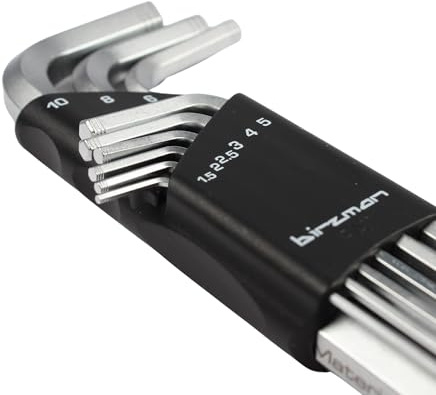 Birzman Hex Key Set (9pcs) | Durable Allen Key Set with 1.5-10mm Sizes | Precision Bike Maintenance Tool