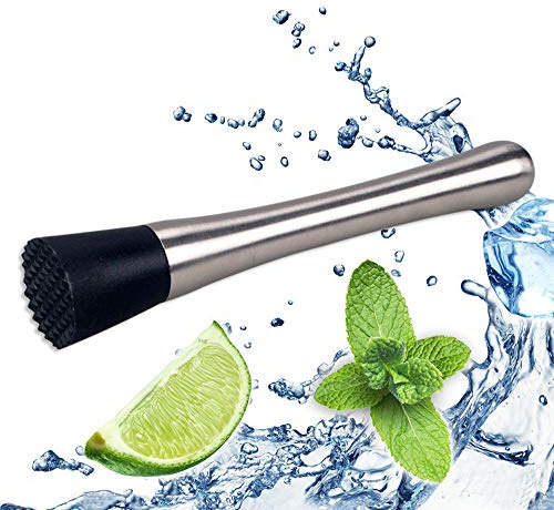 VKI® Bar Stößel Muddler aus Edelstahl, Cocktail Muddler Mojito Muddler