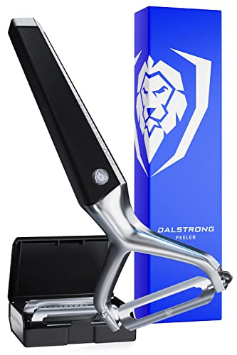 DALSTRONG Razor VX - Y Peeler - High Carbon Stainless Steel - Non Slip G10 Handle - Fine, Serrated & Julienne Blades Set - Premium Vegetable, Fruit, Potato Peeler for Kitchen