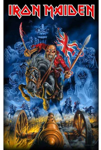 Iron Maiden Bandera textil de la doncella Inglaterra