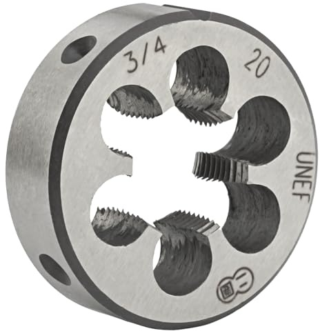 Aceteel Matrice ronde UNEF 3/4-20, filetage à droite 3/4 x 20 UNEF