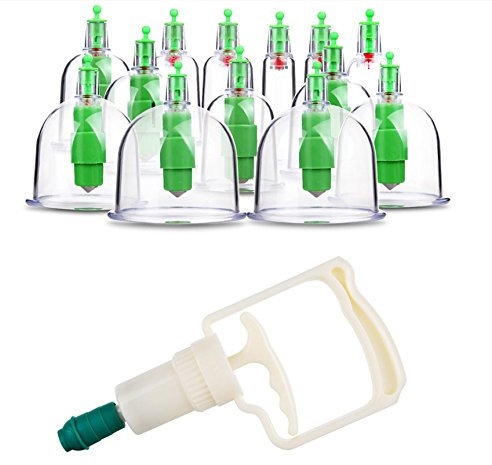 SAZDFY Einfach und Schmerzfrei Physiologisch Unbedenklich Schröpfmassage mit eine Saugpumpe, Ideal für Blutiges Schröpfen für Das Schröpfen Botschaft Komfort