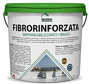 GUAINA IMPERMEABILIZZANTE FIBRORINFORZATO -ELASTICO -NEVERING (5KG, BIANCO)