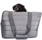 LeerKing Hundetasche für kleine Hunde Ultraleicht Hundetragetasche Stabile Hundereisetasche für Welpen Katzen Kaninchen Grau-Fleece L
