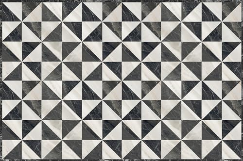 VINILIKO Design | Alfombra Vinílica Omar 133x200 cm - Antideslizante, Impermeable, Lavable - Varios Tamaños - Alfombra Vinilo Salón, Cocina