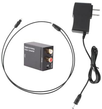 Gadpiparty Digitaler Zu Analoger Audio Konverter Optisch Und Koaxial Spdif Zu Cinch Adapter Hochwertiger Digital-analog Umsetzer Für Tv DVD Aluminiumgehäuse Leichte Kompakte Bauform Inkl Eu n