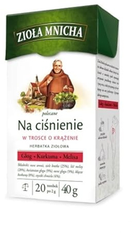 Monastic Herbs – for Blood Pressure Herbal Tea Natural Pure and Refreshing Herbal Fruit Infusion Herbapol