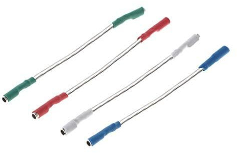 4 Teile/Satz Silber Leitungen Drähte Header Draht Kabel 40mm Für 1 2-1 3mm Pins Plattenspieler Phono Headshell Tonarm