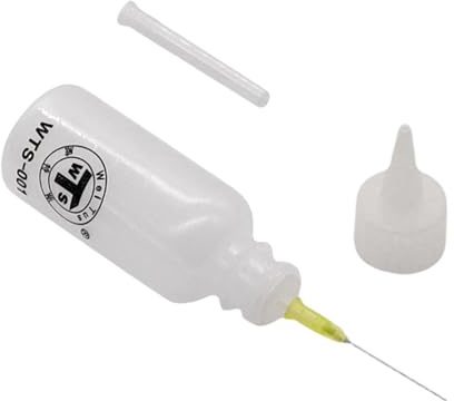 Nålflaska – klämflaska med precisionsspets | 100 ml quilling-verktyg, klämflask-limapplikator, nålflasksapplikator, läckagesäkra flaskor, oljelösningsmedelsapplikator för pai