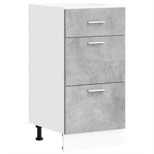 vidaXL Unterschrank Lyon Betongrau 40x46x81,5 cm Holzwerkstoff