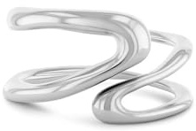 Calvin Klein Offener Ring für Damen Kollektion CK STATEMENT LINKS aus Edelstahl – Erhältlich in Verschiedenen Größen