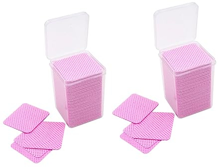 Happyyami 400stücke Nagellackentferner-pads Aus Vliesstoff Für Maniküre Einweg-nagellack-reinigungstücher Zum Entfernen Von Nagellack Und Wimpernkleber