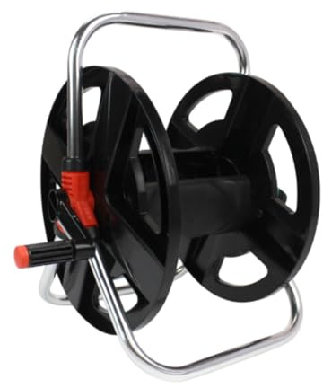 Jinhxofs Étagère de Rangement pour Tuyau D'arrosage Extérieur, Chariot pour Tuyau D'arrosage à Positions Multiples et Confortables, pour 45 Personnes.