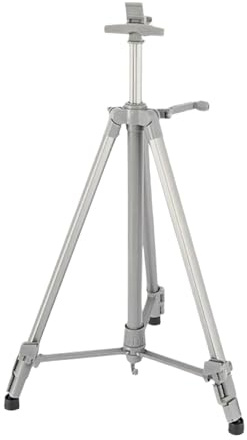 FOELANNE Cavalletto espositivo a treppiede Pieghevole, Cavalletto da Pittura Regolabile, treppiede Antiscivolo, Stabile, in Lega di Alluminio Leggera for dipingere Poster.(Grey)
