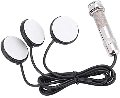 Gitarren-Piezo-Tonabnehmer, 3-in-1, Piezo-Kontaktmikrofon, Tonabnehmer für Ukulele, Banjo
