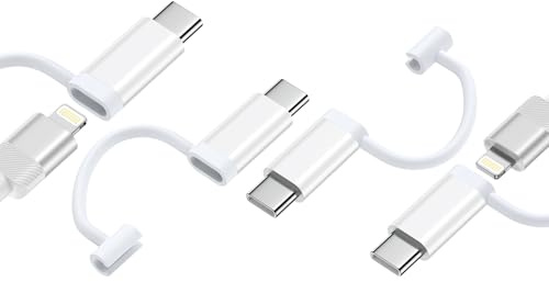 Lightning auf USB C Adapter 4 Stück,PD10W Schnellladung Datenübertragung,USB C auf Lightning Adapter für iPhone 17/16 Pro/16 Pro Max/16 Plus/iPhone 15/iPhone 15 Pro,Galaxy S24,Nicht für Kopfhörer/OTG
