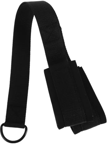 Accesorio de Cable para Tríceps y Bíceps, Cuerda Multientrenamiento Negra | Instalación Sencilla, Longitud Ajustable, Uso Versátil, Eva, Esponja y Metal, para Gimnasio en Casa