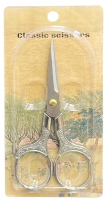 Ciseaux De Ménage Artistiques En Métal Design De Fleur Rétro Poignée Antidérapante Coupe Professionnelle Ciseaux En Métal Vintage