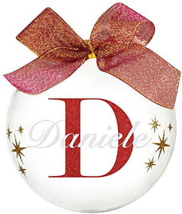 Weihnachtskugel mit Namen Daniele 10cm