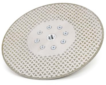 Solidure Disco diamantato da 230 mm con flangia M14, disco diamantato da 230 mm, doppia funzione 2 in 1, disco da taglio e mola ad alte prestazioni