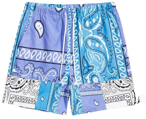 Generico Costume Uomo Mare - Costumi da Bagno Uomo Lungo Boxer Mare Surf Pantaloncini Asciugatura Rapida Pantaloncino Mimetico Short Senza Retina Piscina