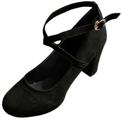 Klackskor damer eleganta platå dansskor damer breda fötter bredd H diamant höga klackar kors pumps fram stängda högklackade skor andas slingpumps blockklack sportskor slip on sneakers