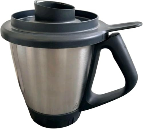 Thermomix TM6 Pot mixeur complet avec pied, couvercle, couteau et verre doseur – Ensemble de casseroles pour TM6