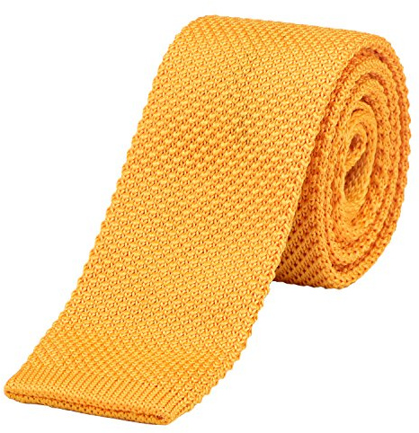 DonDon schmale Strickkrawatte Krawatte Herren retro 5 cm