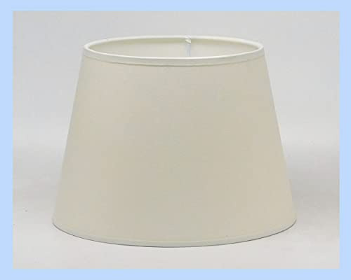 Paolo Rossi prime paralume coprilampada tronco cono tessuto avorio e PVC - produzione propria - made in Italy (diametro 35)