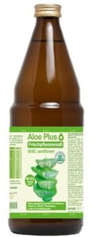 Aloe Vera, PURER SAFT 99.6% | IASC zertifiziert, 750ml | mit Vitamin C, B5, B6, Biotin, B12 | Nahrungsergänzung, Premium Qualität | in einer GLASFLASCHE (nicht Plastikflasche)