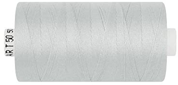 dalipo - Polyester Nähgarn, Stärke 50, Jeansgarn, 500m, hellgrau