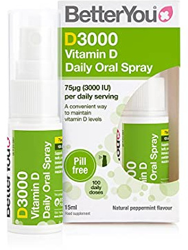 BetterYou D Lux 3000 Oral Vitamina D3 Spray - 15ml (Pack De 2)