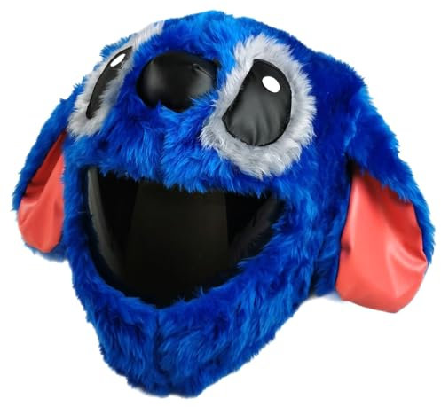 FunnyRiders Motorradhelm Überzug Plüsch - Motorrad Helm Überzug - Plüsch Helmüberzug Motorradhelm - Motorrad Zubehör Lustig - Motorradhelm Cover - Hergestellt In Polen Plüsch Helm Motorrad