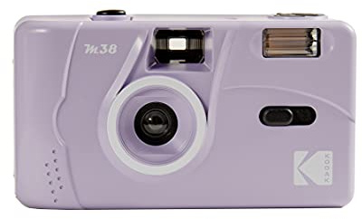 Kodak M38 35 mm filmkamera – fokusfri, kraftfull inbyggd blinkning, lätt att använda (lavendel)