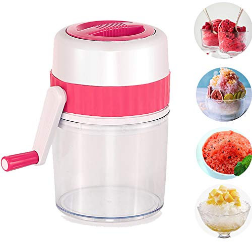 Tritaghiaccio/macchina per il ghiaccio tritato, piccolo rompighiaccio manuale per bar per la casa, mini macchina portatile per coni di neve per bambini, rasoio per cubetti di ghiaccio usato per cock