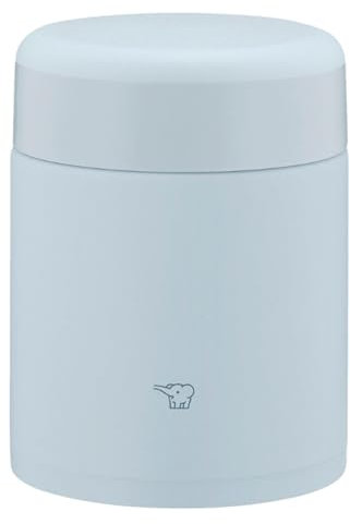 ZOJIRUSHI SW-KA40-HL Bocal à soupe isotherme en acier inoxydable, pot à déjeuner, sans couture, 400 ml, gris glacier