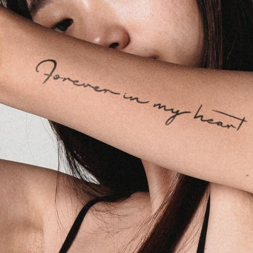 MyJagua Tattoo • Forever in my heart | 1-2 Wochen Tattoo | Auf Pflanzenbasis | Hautverträglich | Wasserfest | Neue Tattoo Technologie | Kein Klebe Tattoo