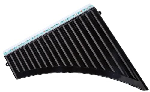 COMETX Pan Flöte 18 Rohre Pan Flöte C Taste Panpipes Pfannenrohre mit Mundstück Blasinstrument für Studenten Anfänger mit Tragetasche