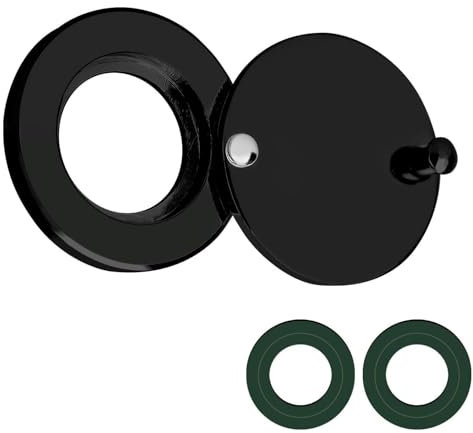 Bessy shop Cubierta de Mirilla,Cubierta espía de la Puerta,Bloque de Espía de Puerta,Tapa Mirilla para Puertas Cubiertas Giratorias del Visor de Puerta para Hogar Hotel Dormitorio Oficina (Negro)