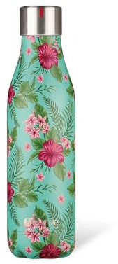 LES ARTISTES Paris A-4374 Bottle'Up, 500 ml, Gourde isotherme sans BPA, Réutilisable, Garde au chaud 12h et au froid 24h, Acier Inoxydable, Design Papetee