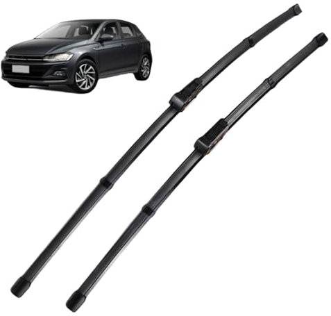 OHTWM Auto Scheibenwischer Ersatzblätter Für VW Polo 6 AW BZ 2017-2023 26+18, Ersatzgummi, Wischergummi