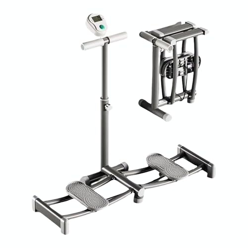 Entraîneur de Jambes 2 in 1, Entraînement au Ski, Renforcement du Plancher Pelvien Pliable avec Compteur. Idéal pour Entraîner le Plancher Pelvien, Jambes, les Fesses, les Cuisses à la Gymnase, Maison