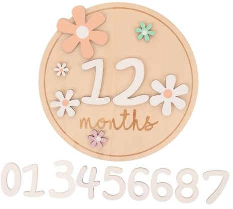 ifundom Neugeborenen Willkommen Zeichen 7pcs Baby Karten Monatliche Discs Für Baby Kinderzimmer