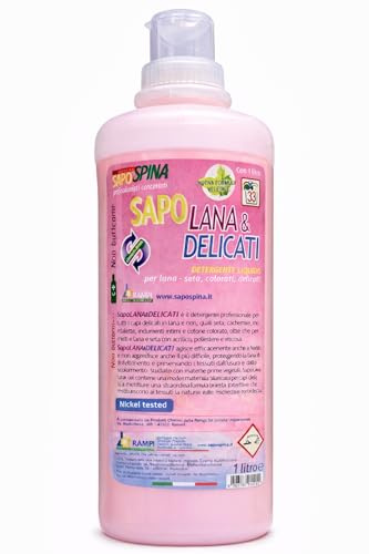 HOME PRO Sapo Lana e Delicati - Detergente per Tessuti Delicati e Lana, 1L - Formula Delicata per Lavaggi a Mano e in Lavatrice, Made in Italy