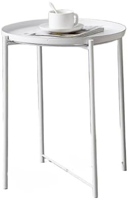 Kaffetisch Moderner Einfacher Kleiner Couchtisch, Einfacher Tabletttisch, Couchtisch Aus Eisen, Sofa, Nachttisch, Kleiner Runder Tisch Endtische(B)