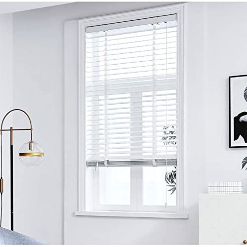 Hochwertige horizontale Jalousien aus Echtholz, wärmeisoliert, Verdunkelungsrollo für Fenster, 50 x 90 cm, 150 cm breit, ideal für Zuhause und Badezimmer, 50 x 90 cm
