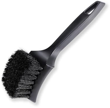 BFQZ 1Pcs Detailing Car Wheel Cleaning Brush, Car Tire Cleaning Brush, Multifunction Alloy Wheel Brush Easy Dirt Removal Bristles with Comfortable Handle for Tires, Rims, Motorcycles, Bicycles, Boats