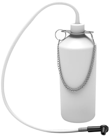 Sudnsadaks Spurgo Freni Auto, 1L Flacone di Raccolta Liquido dei Freni, Serbatoio del Liquido Freni per la Raccolta Liquido con Tubo Flessibile da 60 cm Adattatore in Gomma per Moto Scooter Quad