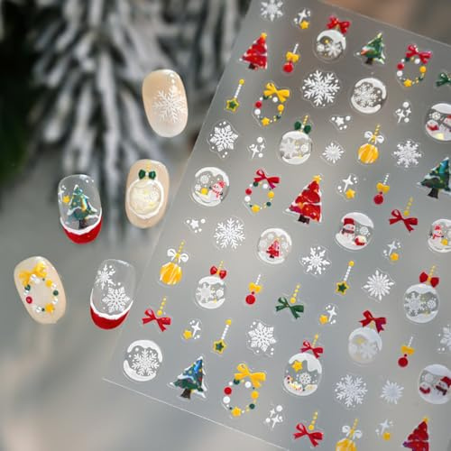 SHOFUL Adesivi per nail art, autoadesivi, accessori per nail art, per donne, ragazze, bambini, decorazioni artistiche (stile 1)